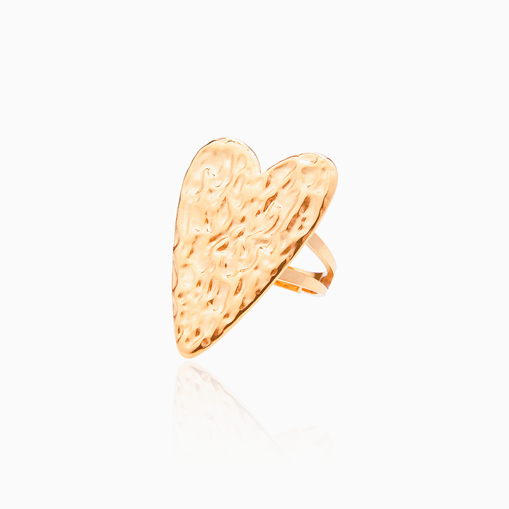 Anillo Big Heart Gold