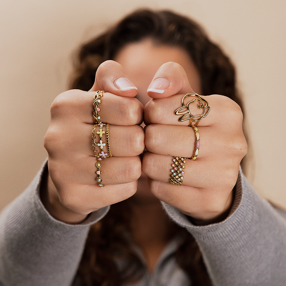 Anillo Rabbit Relieve Gold