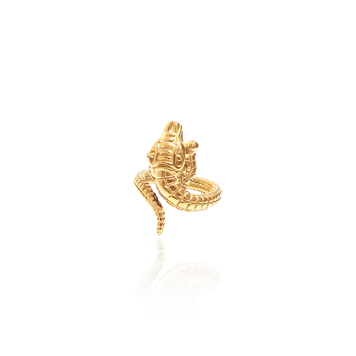 Anillo Crocodile Gold